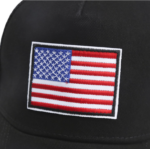 Customized truck driver's hat with embroidered national flag logo - 图片 3