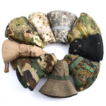 Customized anti roll sunshade bucket cap, large edge bucket cap, camouflage cap, customized logo - 图片 2
