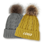 Customized logo for warm knitted hat