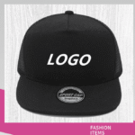 Customized logo for flat edge truck driver's hat