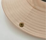 MOQ custom anti roll big edge bucket cap embroidered logo custom polyester fisherman hat windproof rope - 图片 3