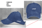 Customized logo for denim baseball cap