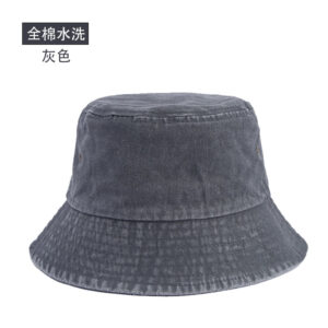 Customized washed cotton bucket hat