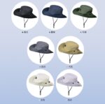 Customized anti wind climbing hat, embroidered and printed logo, windproof rope bucket hat - 图片 3