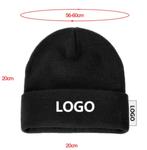 Knitted hat custom logo