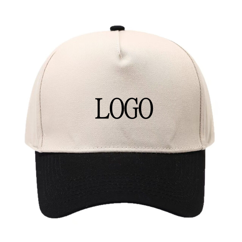 Cotton baseball cap embroidered logo