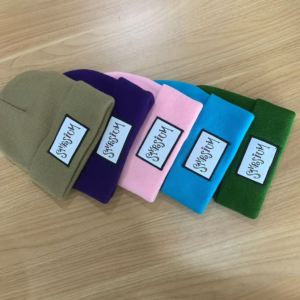 Knitted hat custom logo