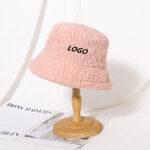 Customized lamb wool bucket hat