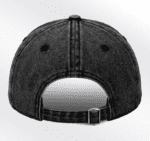 Washed denim baseball cap custom logo American retro soft top sun hat - 图片 2