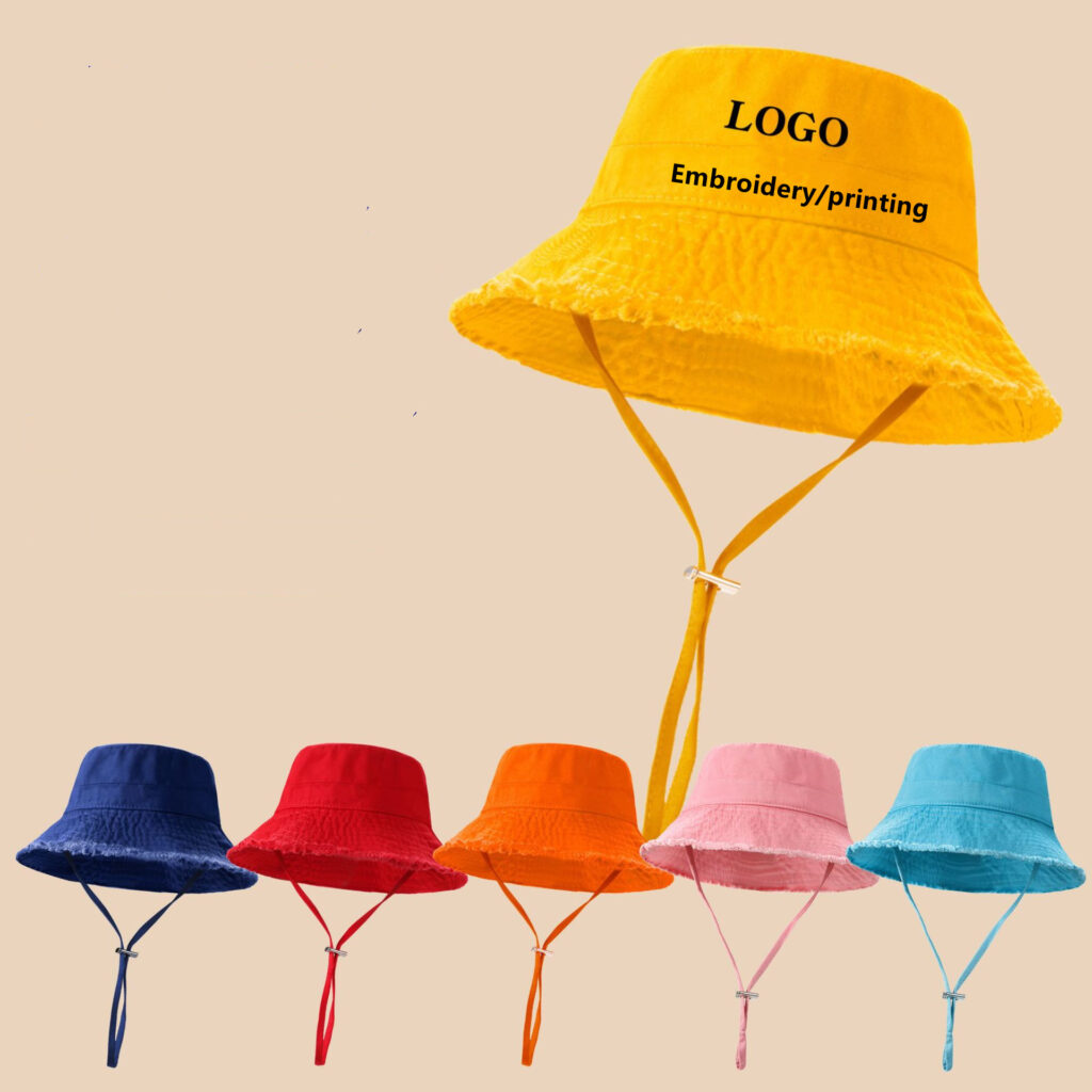 Bucket cap customization logo