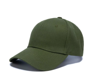 Custom Pure Cotton Baseball Cap - Army Green - Six-Panel - Logo Customization Available - Streetwear Style