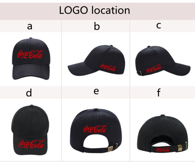 Embroidered logo sports cap