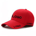 Customized embroidered logo on baseball cap