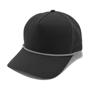 5-panel-rope-cap-perforated-baseball-cap-black