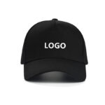Custom Logo Blank Baseball Cap - Structured 5 Panel Solid Color Cotton Dad Hat