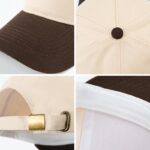 Custom Logo Two-Tone Baseball Cap - Structured 5 Panel High Profile Sports Hat - 图片 4
