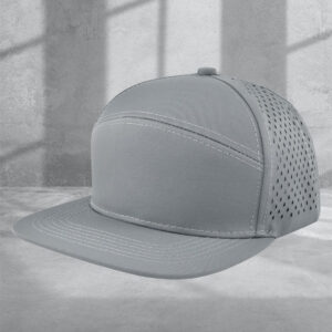 custom-logo-7-panel-hat-flat-brim-baseball-cap-1