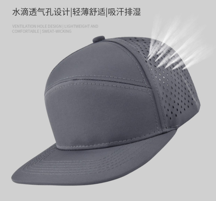 custom-logo-7-panel-hat-flat-brim-baseball-cap-5