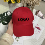 Bulk Custom Promotional Gift Hats - Red 6 Panel Structured Corporate Team Caps