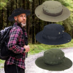 Premium Custom Logo Camo Boonie Hat with String Adjustable Safari Bucket Hats Blank Tactical Military Cap Wholesale