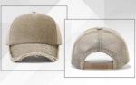 Bulk Custom Logo 5-Panel Washed Cotton Trucker Hat Blank Distressed Ripped Meshback Caps Manufacturer Wholesale Price - 图片 2