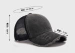 Bulk Custom Logo 5-Panel Washed Cotton Trucker Hat Blank Distressed Ripped Meshback Caps Manufacturer Wholesale Price