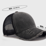 Bulk Custom Logo 5-Panel Washed Cotton Trucker Hat Blank Distressed Ripped Meshback Caps Manufacturer Wholesale Price