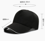 Premium Custom Logo 5 Panel Cotton Baseball Hat Sandwich Trim Visor Blank Promo Caps for Corporate Branding Bulk - 图片 4