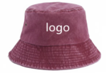 Wholesale Custom Logo Washed Cotton Bucket Hats Blank Vintage Unstructured Fisherman Caps Bulk Embroidery Sun Hats