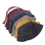 Wholesale Custom Logo Washed Cotton Bucket Hats Blank Vintage Unstructured Fisherman Caps Bulk Embroidery Sun Hats - 图片 4