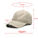 Custom Logo 6 Panel Dad Hat - Unstructured Blue Cotton Baseball Cap