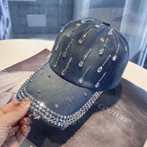 Blue-washed-denim-baseball-cap-with-a-dense-rhinestone-encrusted-brim-and-sparkling-clear-teardrop-crystal-studs-arranged-in-lines-on-the-crown-3