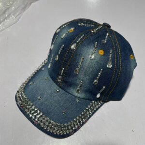 Blue-washed-denim-baseball-cap-with-a-dense-rhinestone-encrusted-brim-and-sparkling-clear-teardrop-crystal-studs-arranged-in-lines-on-the-crown-6