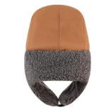 Unisex Vintage Suede Style Winter Trapper Hat - Dark Grey Sherpa Lined Bomber Aviator Cap with Ear Flaps, Thermal Ushanka Snow Hat for Men Women - Image 4