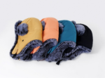 Multi-Color Winter Bomber Hat with Premium Grey Fur Lining, Vibrant Thermal Aviator Pilot Cap with Earflaps, Cozy Snow Ski Hat for Men Women - Image 2