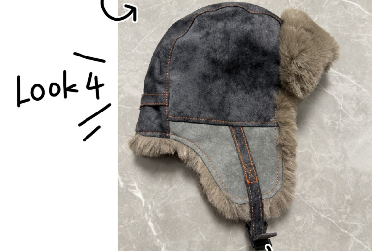 Unisex Suede Winter Trapper Hat - Vintage Star Patch Bomber Aviator Cap with Faux Fur Ear Flaps & Buckle, Thermal Ushanka Snow Hat for Men Women - Image 4