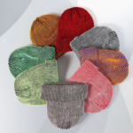 Custom Logo Two-Tone Ribbed Knit Beanies | Wholesale Blank Neon Green Cuff Hats