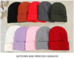 Custom Logo Satin Lined Knit Beanies | Wholesale Blank Neon Orange Silk Lined Winter Hats