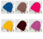 Custom Logo Red Ribbed Knit Beanies | Wholesale Blank Classic Winter Cuff Hats - Image 2
