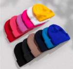 Custom Logo Red Ribbed Knit Beanies | Wholesale Blank Classic Winter Cuff Hats - Image 5