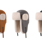Unisex Faux Suede Winter Trapper Hat - Waterproof Shearling Bomber Aviator Cap with White Fur Ear Flaps & Leather Buckle, Thermal Ushanka for Men Women