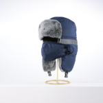 Unisex Winter Trapper Hat with Detachable Face Mask - Waterproof Bomber Cap with Reflective Strip & Ear Flaps, Thermal Ushanka for Cycling Skiing