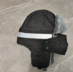 Unisex Winter Trapper Hat with Detachable Face Mask - Waterproof Bomber Cap with Reflective Strip & Ear Flaps, Thermal Ushanka for Cycling Skiing - Image 3