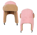 Unisex Corduroy Winter Trapper Hat - Yellow Faux Sherpa Lined Bomber Aviator Cap with Ear Flaps & Buckle, Thermal Ushanka Snow Hat for Men Women - Image 4