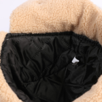 Unisex Corduroy Winter Trapper Hat - Yellow Faux Sherpa Lined Bomber Aviator Cap with Ear Flaps & Buckle, Thermal Ushanka Snow Hat for Men Women - Image 5