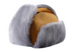 Unisex Waterproof Winter Trapper Hat - Grey Faux Fur Bomber Aviator Cap with Ear Flaps & Buckle, Thermal Ushanka Snow Hat for Skiing Hiking - Image 3