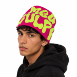 Custom Y2K Mea Culpa Beanie Custom Logo Wholesale Men Women Hip Hop Jacquard Knit Hat Warm Winter Outdoor Skull Cap Bonnet OEM - Image 2
