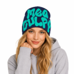 Custom Y2K Mea Culpa Beanie Custom Logo Wholesale Men Women Hip Hop Jacquard Knit Hat Warm Winter Outdoor Skull Cap Bonnet OEM - Image 4