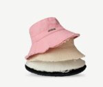 JACQUEMUS washed pure cotton fringed fisherman hat basin hat trendy sun hat - Image 2
