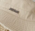 JACQUEMUS washed pure cotton fringed fisherman hat basin hat trendy sun hat - Image 5